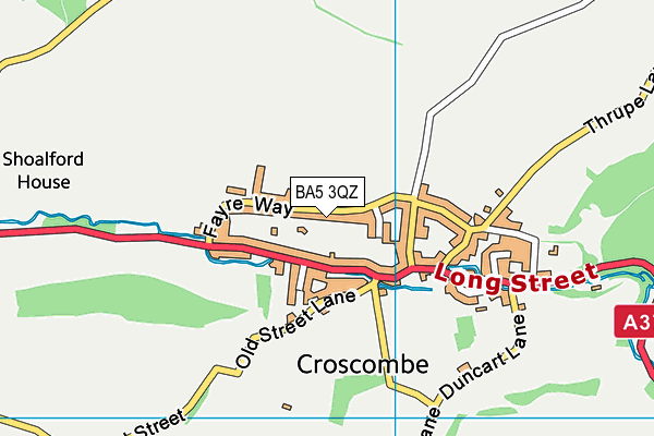 BA5 3QZ map - OS VectorMap District (Ordnance Survey) BA5 3QZ map - OS VectorMap District (Ordnance Survey)