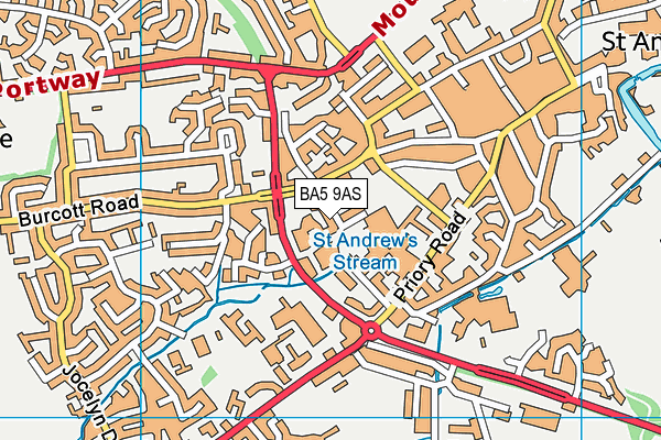 BA5 9AS map - OS VectorMap District (Ordnance Survey) BA5 9AS map - OS VectorMap District (Ordnance Survey)