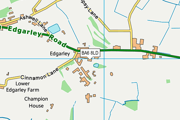 BA6 8LD map - OS VectorMap District (Ordnance Survey) BA6 8LD map - OS VectorMap District (Ordnance Survey)