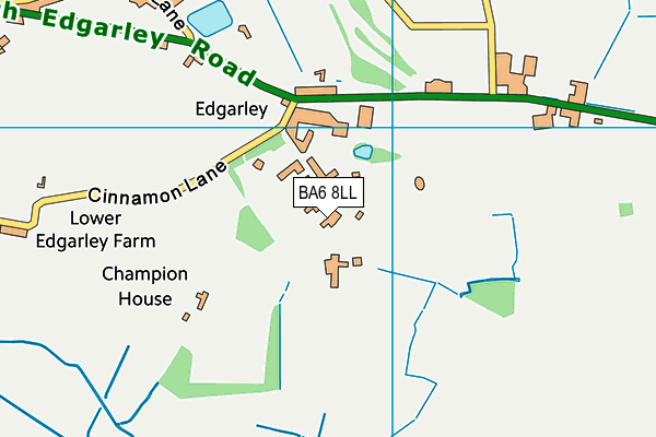 BA6 8LL map - OS VectorMap District (Ordnance Survey) BA6 8LL map - OS VectorMap District (Ordnance Survey)