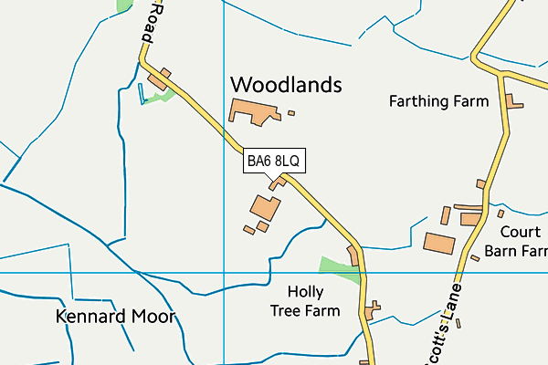 BA6 8LQ map - OS VectorMap District (Ordnance Survey) BA6 8LQ map - OS VectorMap District (Ordnance Survey)