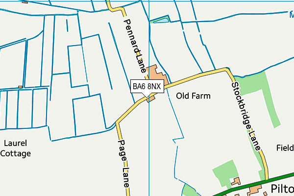 BA6 8NX map - OS VectorMap District (Ordnance Survey) BA6 8NX map - OS VectorMap District (Ordnance Survey)