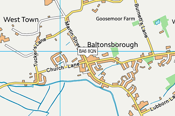 BA6 8QN map - OS VectorMap District (Ordnance Survey) BA6 8QN map - OS VectorMap District (Ordnance Survey)
