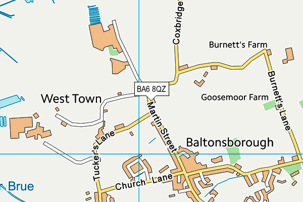 BA6 8QZ map - OS VectorMap District (Ordnance Survey) BA6 8QZ map - OS VectorMap District (Ordnance Survey)