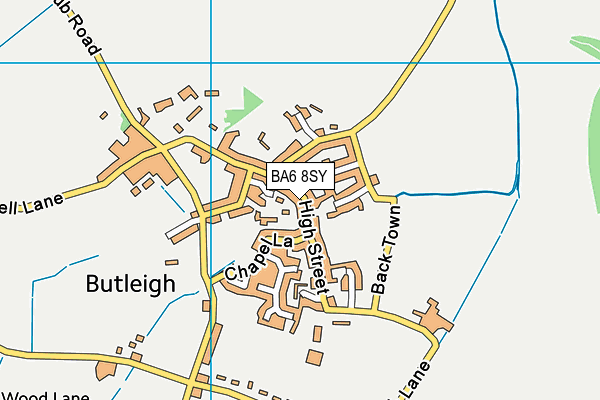 BA6 8SY map - OS VectorMap District (Ordnance Survey) BA6 8SY map - OS VectorMap District (Ordnance Survey)