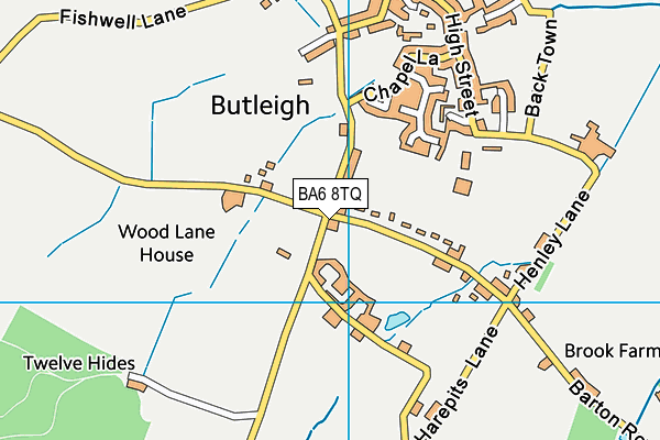 BA6 8TQ map - OS VectorMap District (Ordnance Survey) BA6 8TQ map - OS VectorMap District (Ordnance Survey)