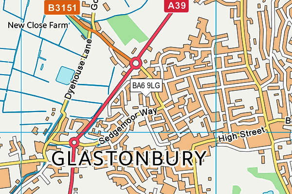 BA6 9LG map - OS VectorMap District (Ordnance Survey) BA6 9LG map - OS VectorMap District (Ordnance Survey)