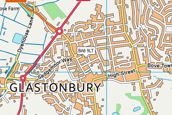BA6 9LT map - OS VectorMap District (Ordnance Survey) BA6 9LT map - OS VectorMap District (Ordnance Survey)