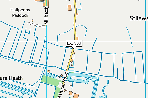 BA6 9SU map - OS VectorMap District (Ordnance Survey) BA6 9SU map - OS VectorMap District (Ordnance Survey)
