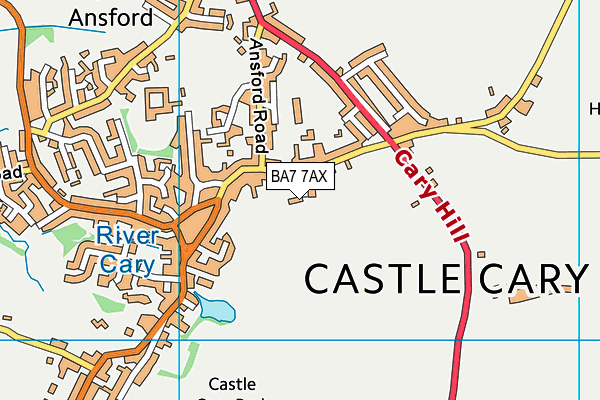 BA7 7AX map - OS VectorMap District (Ordnance Survey) BA7 7AX map - OS VectorMap District (Ordnance Survey)
