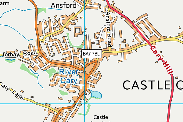 BA7 7BL map - OS VectorMap District (Ordnance Survey) BA7 7BL map - OS VectorMap District (Ordnance Survey)