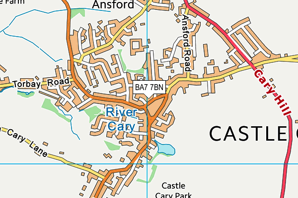 BA7 7BN map - OS VectorMap District (Ordnance Survey) BA7 7BN map - OS VectorMap District (Ordnance Survey)