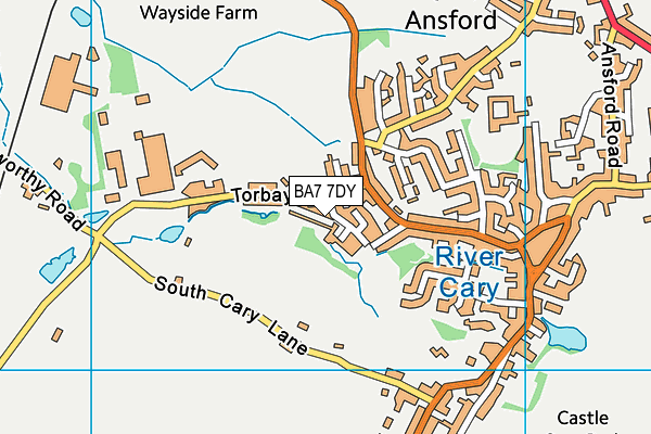 BA7 7DY map - OS VectorMap District (Ordnance Survey) BA7 7DY map - OS VectorMap District (Ordnance Survey)