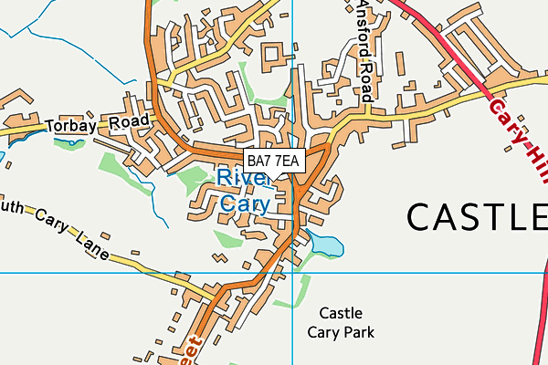 BA7 7EA map - OS VectorMap District (Ordnance Survey) BA7 7EA map - OS VectorMap District (Ordnance Survey)