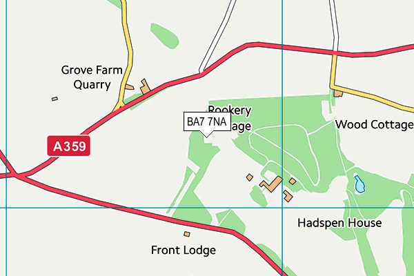 BA7 7NA map - OS VectorMap District (Ordnance Survey) BA7 7NA map - OS VectorMap District (Ordnance Survey)