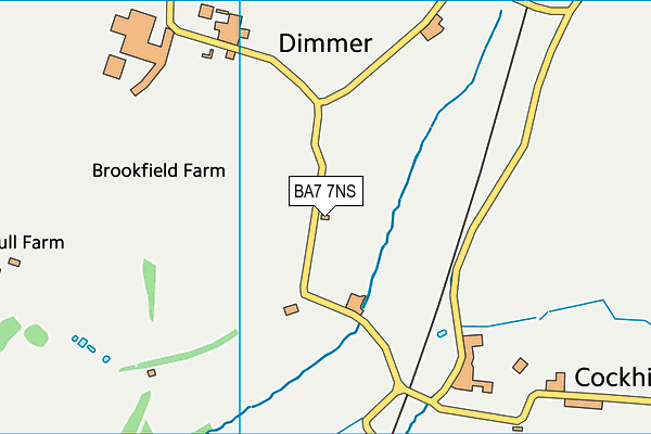 BA7 7NS map - OS VectorMap District (Ordnance Survey) BA7 7NS map - OS VectorMap District (Ordnance Survey)