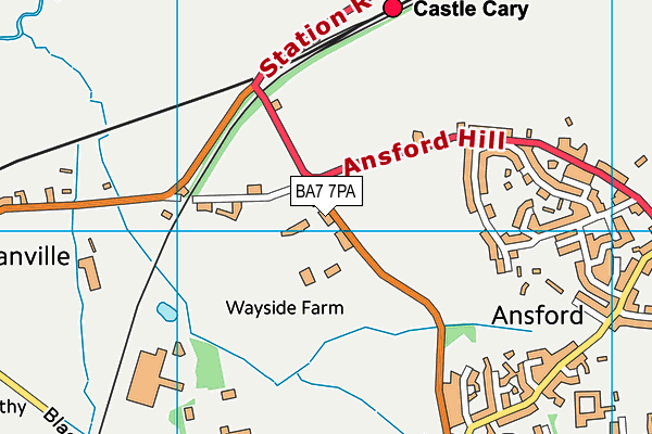 BA7 7PA map - OS VectorMap District (Ordnance Survey) BA7 7PA map - OS VectorMap District (Ordnance Survey)