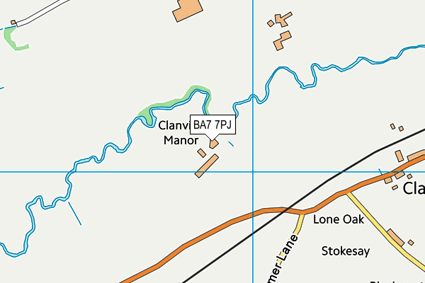 BA7 7PJ map - OS VectorMap District (Ordnance Survey) BA7 7PJ map - OS VectorMap District (Ordnance Survey)