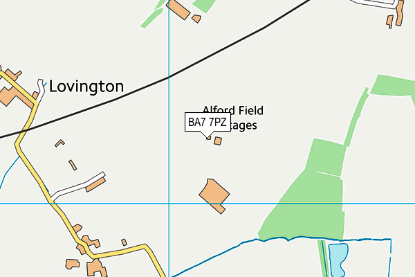 BA7 7PZ map - OS VectorMap District (Ordnance Survey) BA7 7PZ map - OS VectorMap District (Ordnance Survey)