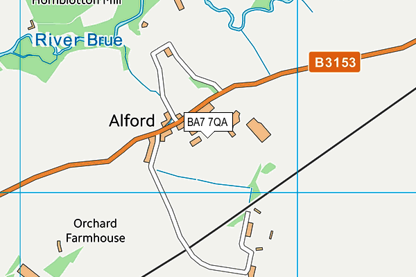 BA7 7QA map - OS VectorMap District (Ordnance Survey) BA7 7QA map - OS VectorMap District (Ordnance Survey)
