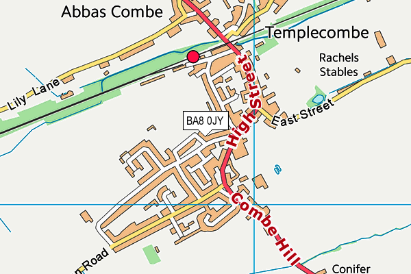 BA8 0JY map - OS VectorMap District (Ordnance Survey) BA8 0JY map - OS VectorMap District (Ordnance Survey)