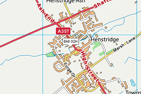 BA8 0QH map - OS VectorMap District (Ordnance Survey) BA8 0QH map - OS VectorMap District (Ordnance Survey)