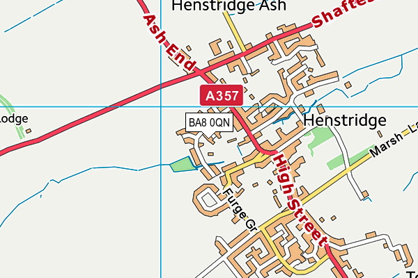 BA8 0QN map - OS VectorMap District (Ordnance Survey) BA8 0QN map - OS VectorMap District (Ordnance Survey)