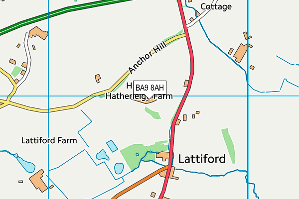BA9 8AH map - OS VectorMap District (Ordnance Survey) BA9 8AH map - OS VectorMap District (Ordnance Survey)