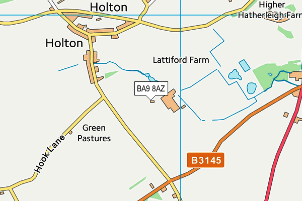 BA9 8AZ map - OS VectorMap District (Ordnance Survey) BA9 8AZ map - OS VectorMap District (Ordnance Survey)