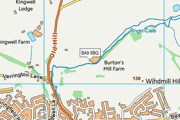 BA9 8BQ map - OS VectorMap District (Ordnance Survey) BA9 8BQ map - OS VectorMap District (Ordnance Survey)