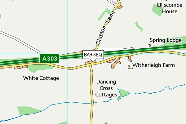 BA9 8EQ map - OS VectorMap District (Ordnance Survey)