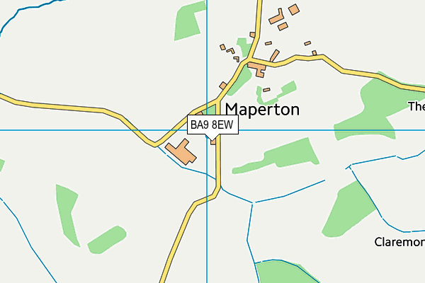 BA9 8EW map - OS VectorMap District (Ordnance Survey) BA9 8EW map - OS VectorMap District (Ordnance Survey)