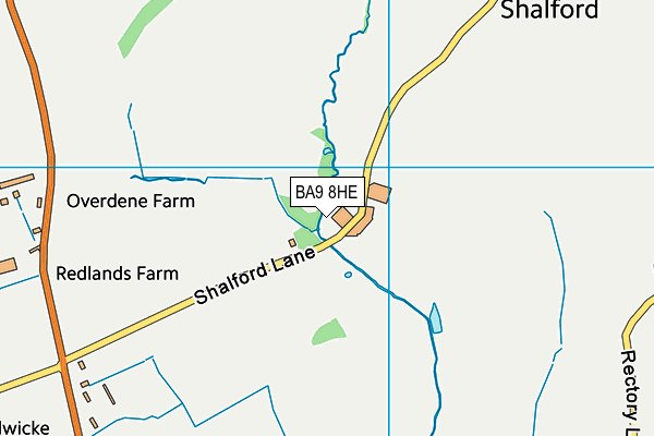 BA9 8HE map - OS VectorMap District (Ordnance Survey) BA9 8HE map - OS VectorMap District (Ordnance Survey)