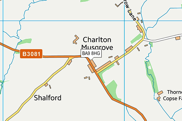 BA9 8HG map - OS VectorMap District (Ordnance Survey) BA9 8HG map - OS VectorMap District (Ordnance Survey)