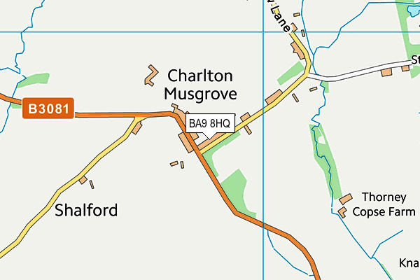 BA9 8HQ map - OS VectorMap District (Ordnance Survey) BA9 8HQ map - OS VectorMap District (Ordnance Survey)
