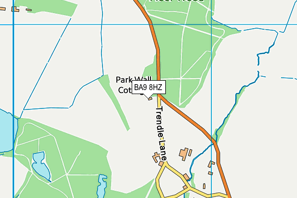BA9 8HZ map - OS VectorMap District (Ordnance Survey) BA9 8HZ map - OS VectorMap District (Ordnance Survey)
