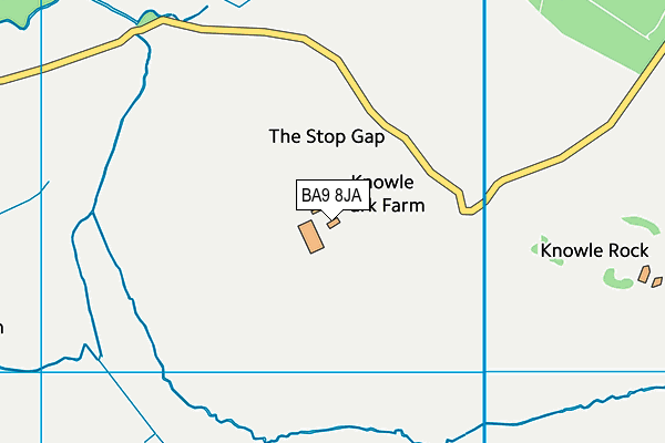 BA9 8JA map - OS VectorMap District (Ordnance Survey) BA9 8JA map - OS VectorMap District (Ordnance Survey)