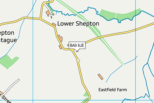 BA9 8JE map - OS VectorMap District (Ordnance Survey)