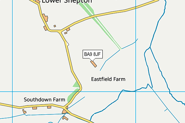 BA9 8JF map - OS VectorMap District (Ordnance Survey) BA9 8JF map - OS VectorMap District (Ordnance Survey)