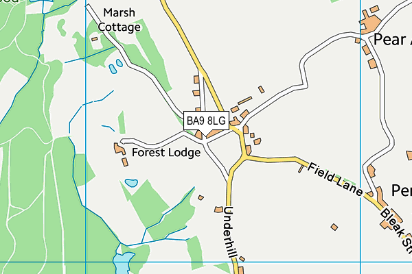 BA9 8LG map - OS VectorMap District (Ordnance Survey) BA9 8LG map - OS VectorMap District (Ordnance Survey)