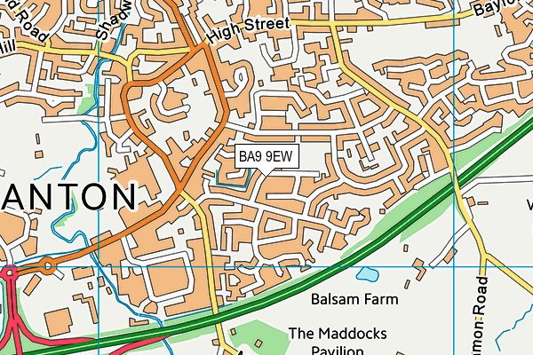 BA9 9EW map - OS VectorMap District (Ordnance Survey) BA9 9EW map - OS VectorMap District (Ordnance Survey)