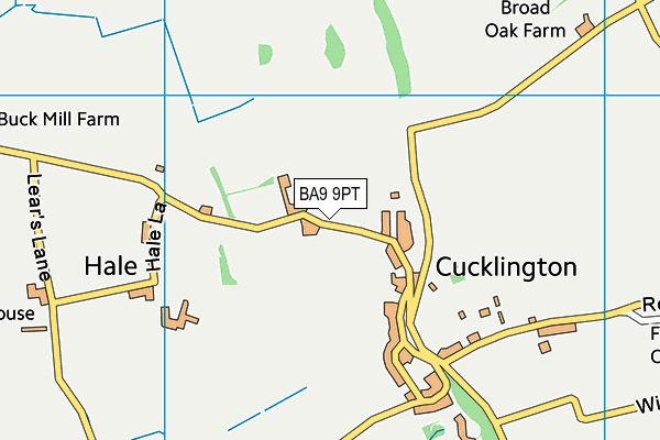 BA9 9PT map - OS VectorMap District (Ordnance Survey) BA9 9PT map - OS VectorMap District (Ordnance Survey)