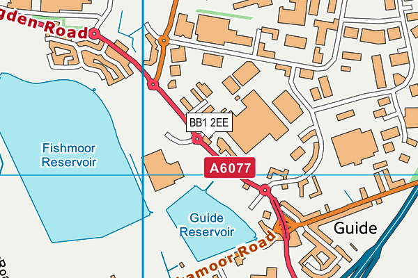 BB1 2EE map - OS VectorMap District (Ordnance Survey) BB1 2EE map - OS VectorMap District (Ordnance Survey)
