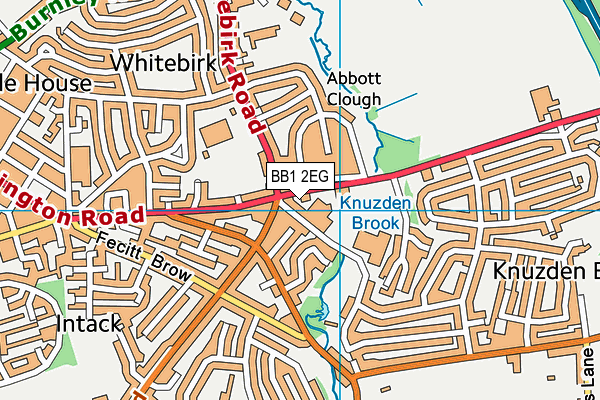 BB1 2EG map - OS VectorMap District (Ordnance Survey) BB1 2EG map - OS VectorMap District (Ordnance Survey)