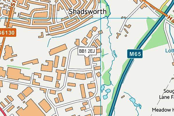BB1 2EJ map - OS VectorMap District (Ordnance Survey) BB1 2EJ map - OS VectorMap District (Ordnance Survey)