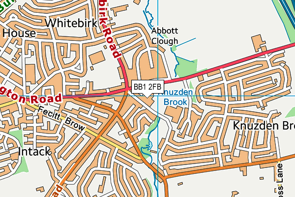 BB1 2FB map - OS VectorMap District (Ordnance Survey) BB1 2FB map - OS VectorMap District (Ordnance Survey)