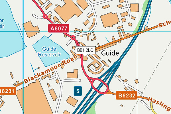 BB1 2LQ map - OS VectorMap District (Ordnance Survey) BB1 2LQ map - OS VectorMap District (Ordnance Survey)