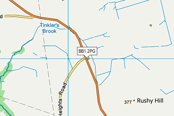 BB1 2PG map - OS VectorMap District (Ordnance Survey) BB1 2PG map - OS VectorMap District (Ordnance Survey)