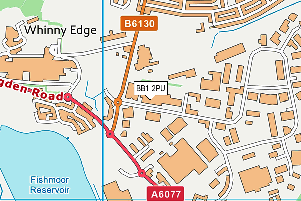 BB1 2PU map - OS VectorMap District (Ordnance Survey) BB1 2PU map - OS VectorMap District (Ordnance Survey)