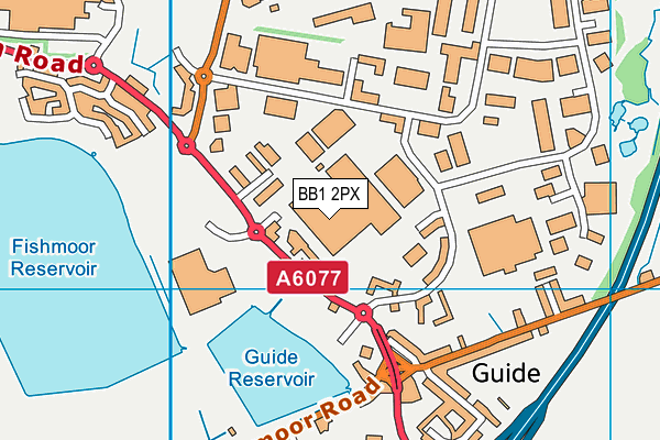 BB1 2PX map - OS VectorMap District (Ordnance Survey) BB1 2PX map - OS VectorMap District (Ordnance Survey)